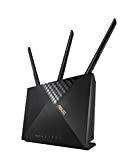 ASUS 4G-AX56 LTE Router 4G Cat.6 300Mbps Dual-Band WiFi 6, data rate up to 1800Mbps, Captive portal, Lifetime Free Internet ...