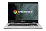 ASUS Chromebook C423NA-EB0287, Notebook in alluminio con Monitor 14" FHD Anti-Glare, Intel Celeron N3350, RAM 4GB LPDDR4, 64G eMMC, Sistema ...