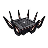 ASUS ROG Rapture GT-AX11000 Gaming Router, Tri-band WiFi 6 (802.11ax), Wi-Fi da 10 Gigabit e processore quad-core, porta da gioco ...