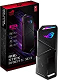 ASUS ROG Strix Arion S500 SSD Portatile, USB-C 3.2 Gen 2, Capacità 500 GB, NVMe SSD, Velocità di Trasferimento Fino ...