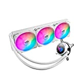 ASUS ROG STRIX LC 360 RGB White Edition, Cooler CPU All-in-One ROG, con Illuminazione Addressable RGB, Aura Sync, Rivestimento Pompa ...