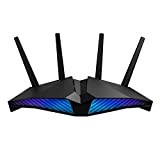 ASUS Router RT-AX82U, AX5400 Dual Band WiFi 6 Gaming Router, WiFi 6 802.11ax, Mobile Game Mode, AiProtection, Mesh WiF, Aura ...