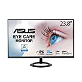 ASUS VZ24EHE Monitor 24”, FullHD (1920x1080), 75Hz, IPS, HDMI, Eye Care, Adaptive Sync, FreeSync, Riduzione Luce Blu, Flicker Free, Design ...