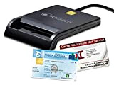 Atlantis lettore smart card p005-smartcr-u, lettore smart card tessera sanitaria, lettore smart card cns carta nazionale dei servizi, attivazione spid ...