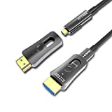 ATZEBE Cavo HDMI Fibra Ottica - 10m, Cavo HDMI 4k Supporta 4K@60Hz HDR 4: 4: 4 8bit, 18Gbps, 3D, ARC, ...