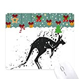 Australia Koala Kangaroo Silhouette Illustration Mouse Pad Game Office Mat Christmas Rubber Pad