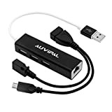 AuviPal - Adattatore LAN Ethernet con 3 porte USB Hub per Streaming TV Stick, Chromecast, Google Home Mini, Raspberry Pi ...