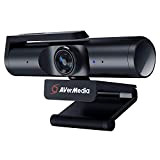AVerMedia Live Streamer CAM 513, Webcam Ultra Wide Angle 4K con Cover, Microphone, Plug & Play, Gaming, Stream, Video Call, ...