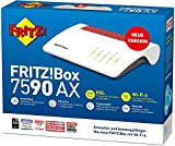 AVM FRITZ!Box 7590 AX (router Wi-Fi 6 con 2.400 Mbit/s (5 GHz) e 1.200 Mbit/s (2,4 GHz), fino a 300 ...