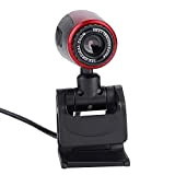 awstroe Webcam, USB 2.0 con Mic 16MP Videocamera per Webcam HD Videocamera Videocamera 360 ° per Computer PC Laptop per ...