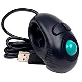 Ayrsjcl Palmare Wireless 1pc Finger Ininfluente Trackball Mouse Mini Portatile Trackball Mouse per Il Computer Portatile USB Orbit Gaming Mouse ...