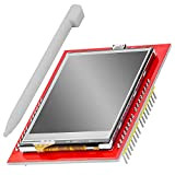 AZDelivery 2.4 pollici TFT LCD Touch Display Modulo Shield SPI XPT2046 240x320 Pixel ILI9341 5V 3,3V compatibile con Arduino incluso ...