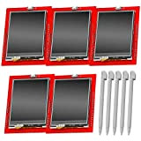 AZDelivery 5 x 2.4 pollici TFT LCD Touch Display Modulo Shield SPI XPT2046 240x320 Pixel ILI9341 5V 3,3V compatibile con ...