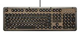 Azio mk-retro-l-03-us retro Classic – USB lusso vintage illuminato di tastiera meccanica marrone Brown/Gray