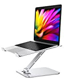 Babacom Supporto PC Portatile, Pieghevole Ergonomico Porta PC con Regolabile Altezza, Ventilato Alluminio Laptop Stand Compatibile con MacBook Air, Pro, ...