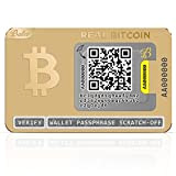 Ballet REAL Bitcoin, pacchetto di 3 - Edizione Gold - Portafoglio fisico di criptovaluta con supporto multi-valuta, il più facile ...