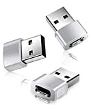 BASESAILOR Adattatore USB C Femmina a USB Maschio 3PACK,Connettore Cavo Caricatore Tipo C per Apple iWatch 7 8,iPhone 11 12 ...