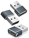 Basesailor Adattatore USB C Femmina a USB Maschio 3Pack,Connettore Cavo Caricatore Tipo C per Apple Watch 7,iPhone 12 13 14 ...