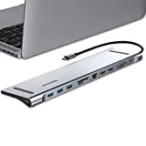 Baseus 11 in 1 Docking Station Hub USB C Triple Display Adattatore USB C Hub con 2 4K HDMI, VGA, ...
