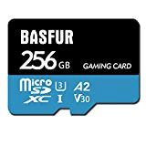 Basfur Scheda di memoria Micro SD 256 GB, adatta per telefoni, computer, droni e altri dispositivi Android, trasmissione ad alta ...