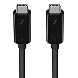 Belkin Cavo Thunderbolt 3 da USB-C a USB-C da 2 Metri (Certificazione Thunderbolt, 40 Gbps, 5K, 100 W,Type-C 3.1, USB ...