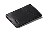 Bellroy Card Sleeve, slim leather wallet (Max. 8 cards and bills) - Obsidian
