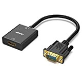 BENFEI Adattatore da HDMI Ingresso a VGA Produzione, HDMI Femmina a VGA Maschio Con jack audio da 3,5 mm, Compatibile ...