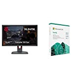 BenQ ZOWIE XL2411K Monitor da Gaming 24 pollici 144 Hz, 1080p, Base Compatta, XL Sett + Microsoft Office 365 Family ...