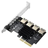 BEYIMEI PCIe da 1 a 4 Riser Card,PCIe Splitter da 1 a 4 PCI Riser Card,PCIe Riser da 4X a ...
