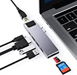 BHHB Adattatore USB C per MacBook Air Pro, 7 in 2 MacBook Thunderbolt 3 USB C, 4K HDMI, porta di ...