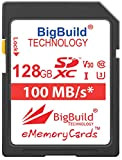 BigBuild Technology - Scheda di memoria U3 100 MB/s ultra veloce 128 GB per fotocamera Canon EOS 250D, Canon EOS ...