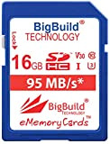 BigBuild Technology - Scheda di memoria U3 da 16 GB, 95 MB/s, per Panasonic Lumix DMC G7, G70, G70MEG K, ...