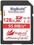 BigBuild Technology - Scheda di memoria UHS-I U3 da 128 GB, 95 MB/s, per fotocamera Nikon D3400, D500, D5500, D5600, ...