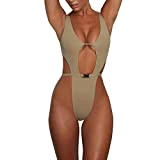 Bikini Donna Brasiliana Stampa Leopardo V-Collo Pezzo Costumi da Bagno Donna Bikini Retro Sexy Body Costume Bandage Halter Triangolo Mare ...