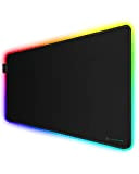Black Shark Tappetino Mouse Gaming RGB 900x400x4 mm, Tappetino Mouse xxl con 11 Effetti Luce, Mouse Pad LED Piedini in ...