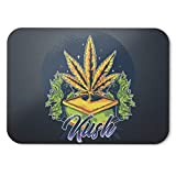 BLAK TEE The Great Golden Ganja Trophy Mouse Pad 18 x 22 cm in 3 Colours Nero