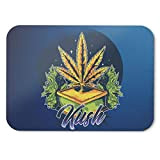 BLAK TEE The Great Golden Ganja Trophy Mouse Pad 18 x 22 cm in 3 Colours Blu