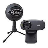 Blue Snowball iCE Plug 'n Play Microfono USB per Registrazione, Podcast, Broadcast Logitech C310 Webcam HD, HD 720p/30fps, Videochiamate HD ...