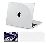 BlueSwan Custodia compatibile con MacBook Air 2022 13,6 pollici M2 A2681, Cover rigida trasparente e cover per tastiera e protezione ...
