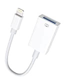 BOUTOP Adattatore per Fotocamere da Lightning a USB con funzionalità OTG per iPhone iPad - Bianco