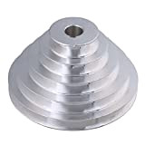 BQLZR 54 mm a 150 mm Diametro esterno 20 mm larghezza 12.7 mm aluminum 5 step pagoda puleggia per cinghia ...