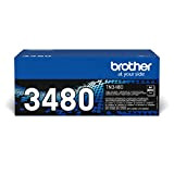 Brother TN3480 Toner Originale Alta Capacità, fino a 8000 Pagine, per Stampanti HLL5000D, HLL5100DN, HLL5200DW, HLL6300DW, DCPL5500DN, MFCL5750DW, DCPL6600DW, MFCL6800DW, ...