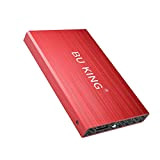 BU KING Disco rigido esterno USB 3.0 120G Disco rigido HD Disco rigido esterno da 2,5"Unità flash PS4 TV Rossa