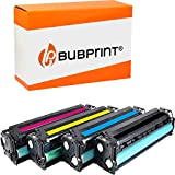 Bubprint 4 Cartucce Toner compatibili per HP CF210X CF211A CF212A CF213A 131A 131X per Laserjet Pro 200 color M251n M251nw ...