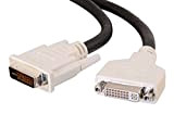 C2G 2m DVI-I M/F Dual Link Cable cavo DVI Nero