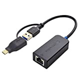 Cable Matters Adattatore da USB a Ethernet 2,5G con Supporto Rete Ethernet da 2,5 Gigabit - Incluso Adattatore per USB-C ...