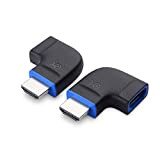 Cable Matters Combo-Pack Adattatori HDMI 8K@60Hz / 4K@120Hz 270 e 90 gradi con HDR (Adattatore HDMI 8K angolo retto/Adattatore HDMI ...