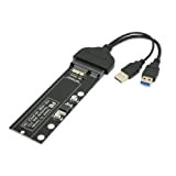 CableCC, Adattatore USB 3.0 a 12 + 6 pin SSD HDD per disco rigido SATA a 22 pin, per SSD Apple ...