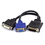 Cablecc DMS-59Pin maschio a doppio VGA DVI HDTV cavo di prolunga splitter femmina per scheda grafica PC