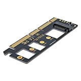 Cablecc NGFF M-Key NVME M.2 SSD a PCI-E Express 3.0 16x X4 Adattatore senza staffa, nero